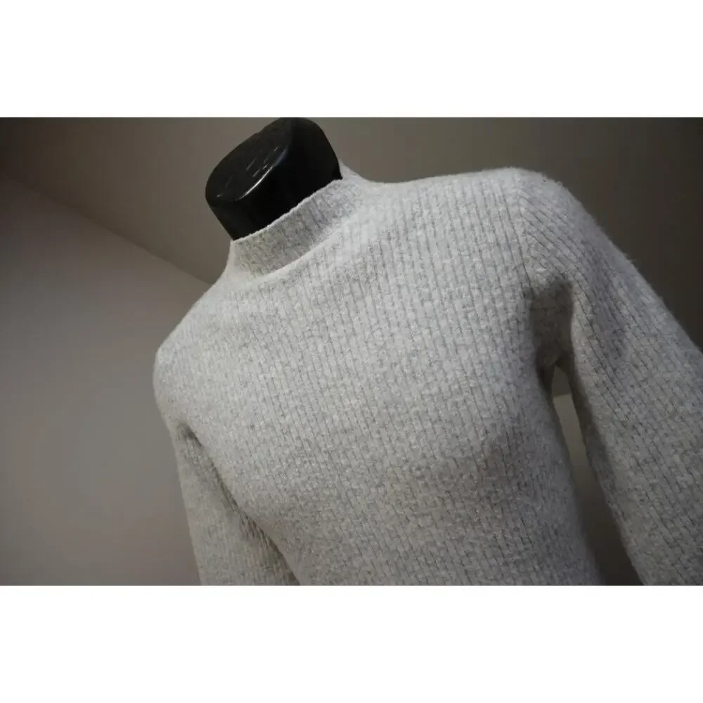 J Crew Turtleneck Sweater Acrylic‎ Blend Pullover Gray Casual Womens Size Small